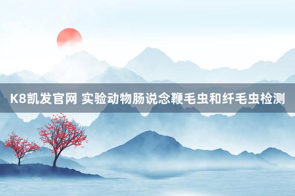 K8凯发官网 实验动物肠说念鞭毛虫和纤毛虫检测