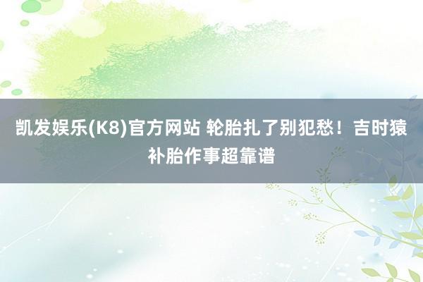 凯发娱乐(K8)官方网站 轮胎扎了别犯愁！吉时猿补胎作事超靠谱