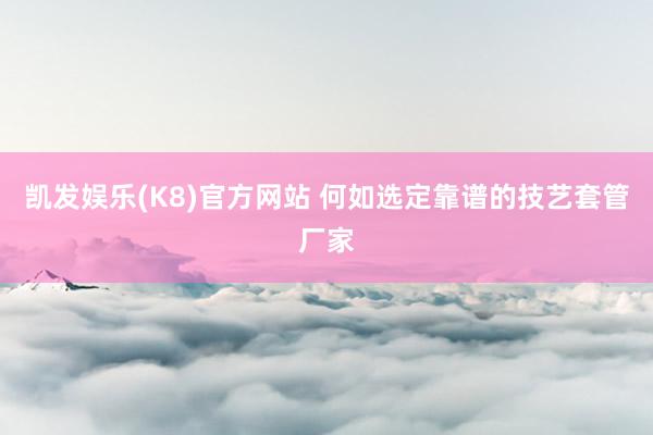 凯发娱乐(K8)官方网站 何如选定靠谱的技艺套管厂家